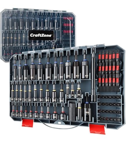 Amazon.com: 80-Piece Magnetic Nut Driver Set, Impact Driver Bit